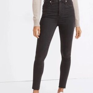 Madewell 11" High-Rise Skinny Jeans in Lunar Wash, size 27